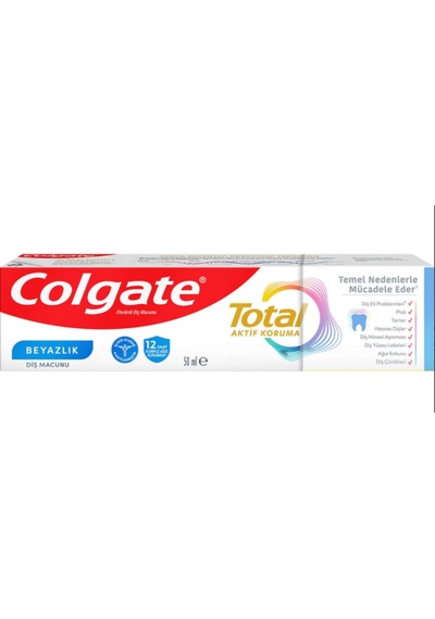 Colgate Diş Macunu Colgate 50 Ml Total Active Protection Beyazlatma