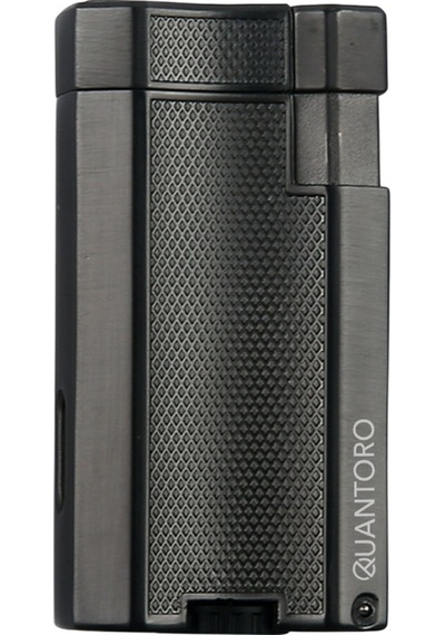 Quantoro Çift Torch Pürmüz Gunmetal Metal Puro Çakmağı - Trz1083
