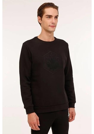 Lumberjack Erkek Sweat A101899184 4w Ml Aron 16sd4001 4pr-27434 Siyah