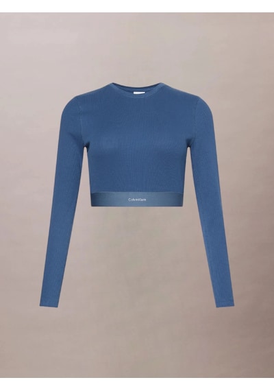 Calvin Klein Kadın Bluz 000qs7217ecec Mavi