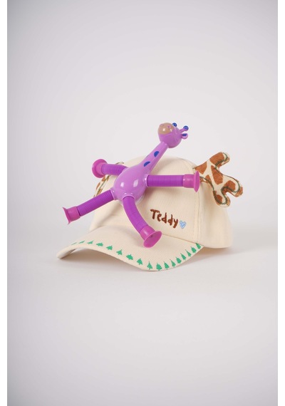 Miniko Kids Kitti Erkek Çocuk Çıkabilen Uzayan Oyuncaklı Işıklı Şapka Renkli