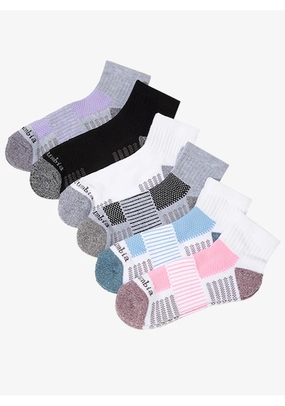 Columbia Rcs628w Fashion Quarter 6'lı Kadın Kısa Çorap Rcs628w-wgb Çok Renkli