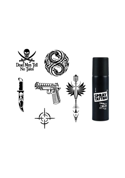 Savaş Ve Dragon Spray Tattoo İle Geçici Dövme Yapma Seti