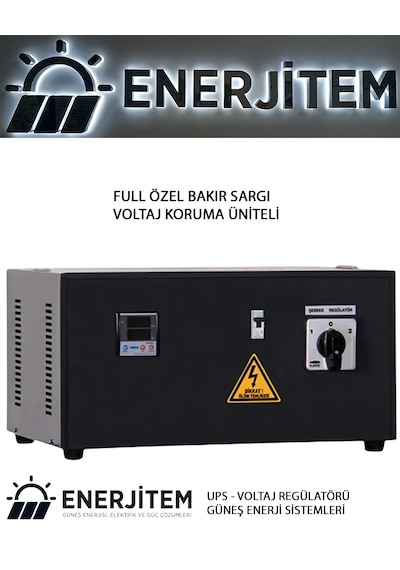Full Bakır Sargı,regülatör 15 Kva Monofaze Servo,korumalı
