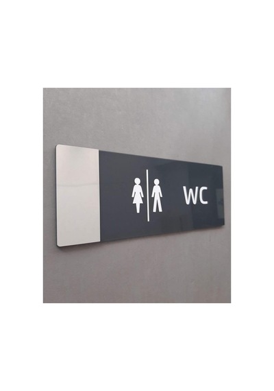 Smartad Aynalı Klasik Seri Wc Yönlendirme Tabelası