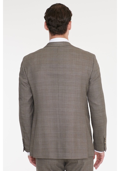 Ac&Co / Altınyıldız Classics Erkek Bej Yünlü Slim Fit Dar Kesim Mono Yaka Kapak Cepli Desenli Esnek Takım Elbise Ac&Co / Altınyıldız Classics Erkek Bej Yünlü Slim Fit Dar Kesim Mono Yaka Kapak Cepli Desenli Esnek Takım Elbise
