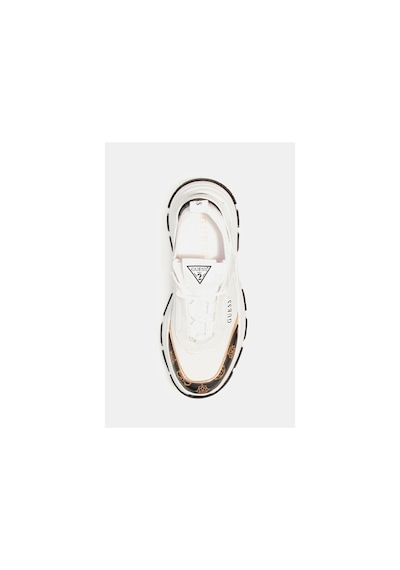 Guess Kadın Braydin Logolu Beyaz Sneaker Beyaz