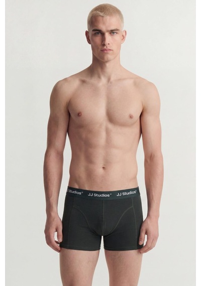 Jack & Jones Jacsoho Solid Erkek Boxer 3'lü Paket Pamuklu Rahat Siyah Jack & Jones Jacsoho Solid Erkek Boxer 3'lü Paket Pamuklu Rahat Siyah