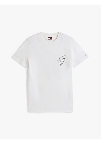 New Balance Tjm Reg Sıgn Cıty Tee Ext Erkek Beyaz T-shirt - Dm0dm22120