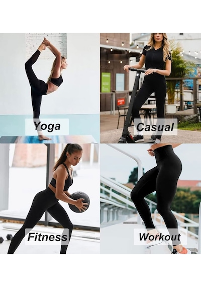 Hepsine Rakip Kadın Yüksekbel Toparlayıcı Cepli Sporcu Tayt Yoga Pilates Fitnes 001
