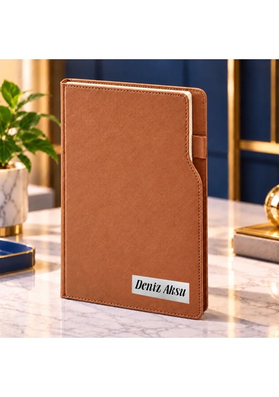 Bk Gift Kişiye Özel İsimli 374 Termo Deri 2027 Ajanda-17, Günlük Ajanda 17x24 Cm Taba