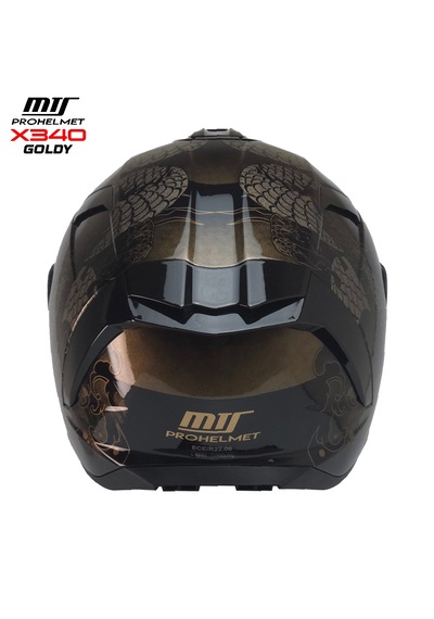 X340 Goldy Full Face Kask Fiber Dış Kabuk Ece / Dot / Ce Onaylı X340 Goldy