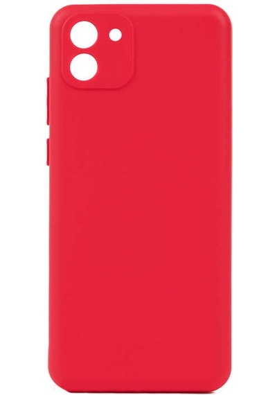 Zore Galaxy Uyumlu A03 Kılıf Biye Silikon - Kırmızı Kirmizi
