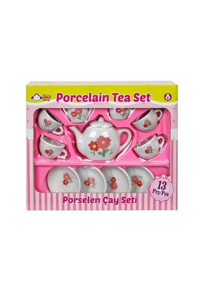 Porselen Çay Takımı 13 Parça - Stokta Olan Model Gönderilir çok renkli