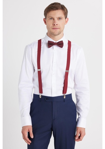 Tudors Erkek Slim Fit Premium Likralı Pamuk Saten Beyaz Gömlek-35736 Beyaz