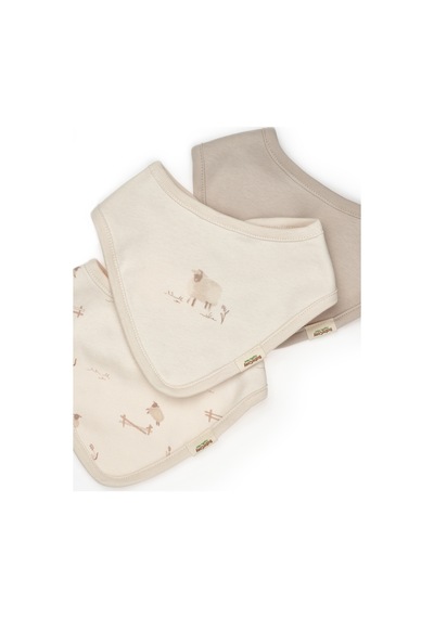 Babycosy Organic Wear Bebek 3'lü Fular,%100 Organik Pamuk,bebek Ve Yenidoğan Serisi Krem