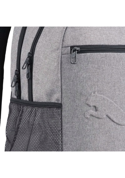 Puma 091350 01 Buzz Heather Backpack Unisex Sırt Çantası Siyah Gri Siyah Gri Siyah - Gri