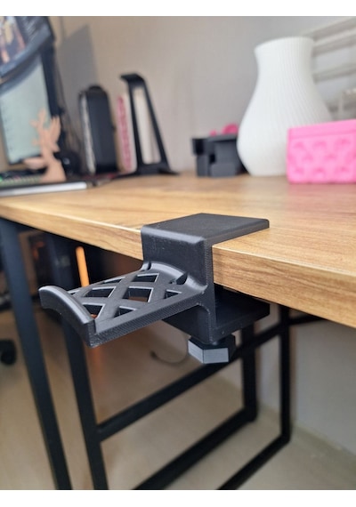 Masa Altı Kulaklık Tutucu 3d Baskı Gaming Kulaklık Standı Ve Masa Kenarı Askılığı