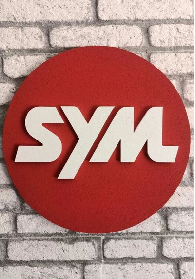 Sym Logo 50x50 Sym Motor Logosu 3d Sym Logo Strafor Logo 50 x 50