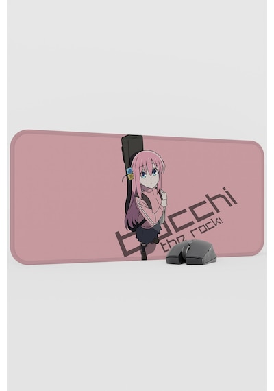Bochi The Rock Anime V1 - 70x30 Xl Gaming Kauçuk Kaymaz Taban Mouse Pad Fare Altlığı