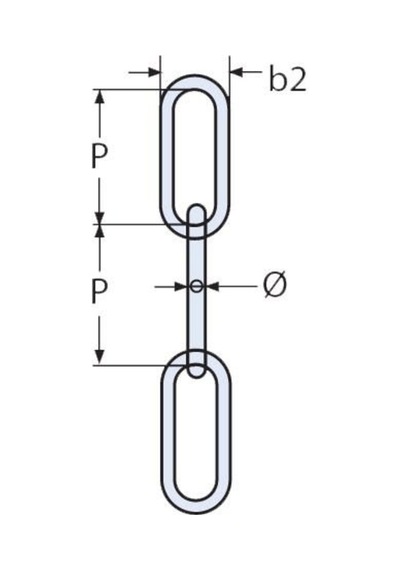 3 MM Paslanmaz Uzun Bakla Zincir Din763