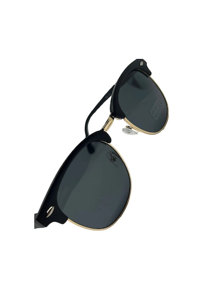 Thentech Gold Detaylı Yeni Sezon Unisex Polarize Güneş Gözlüğü 9911 Siyah
