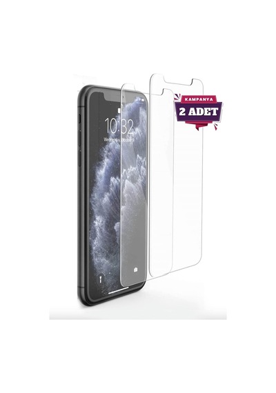 Apple Iphone 11 / Xr Uyumlu Kamera Açık 2 Adet Kırılmaz Temperli Şeffaf Ekran Koruyucu Telefon Camı