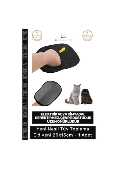 Tüyeldiveni Mikrofiber Çift Yönlü Ergonomik Evcil Hayvan Kedi Köpek Toz Tüy Toplama Eldiveni 20x15 Çok Renkli