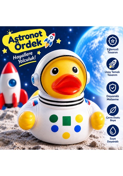 Karakter Tasarım Plastik Ördek Jeep Ördek- Rubber Ördek - Astronot Ördek Diğer