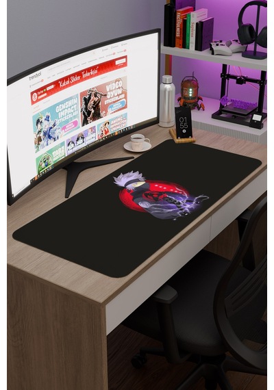 Naruto Anime V3 - 90x40 Xxl Gaming Kauçuk Kaymaz Taban Mouse Pad Fare Altlığı