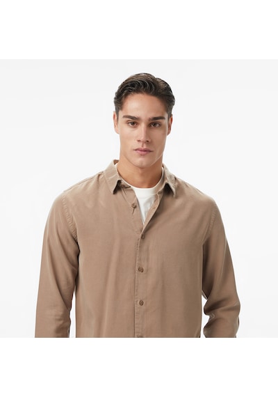 Nautica Erkek Bej Classic Fit Gömlek Düz W57536t Bej