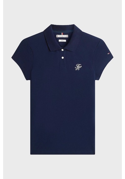 Tommy Hilfiger Bayan Polo Yaka T Shirt Ww0ww49259 C1g Lacivert Lacivert