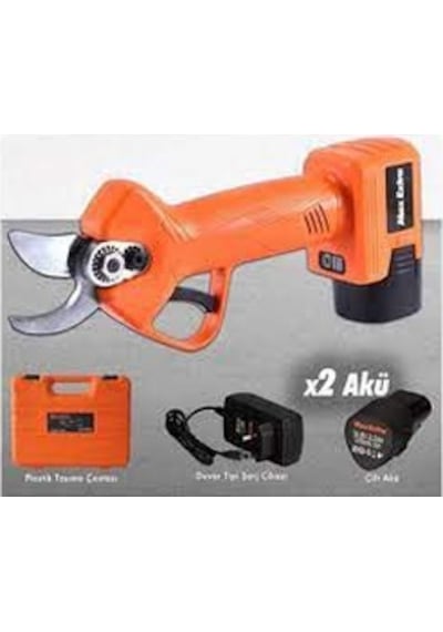 Max-Extra Mx8030 Şarjlı Budama Makası Çift Akülü 25Mm 2.0Ah