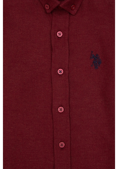 U.s. Polo Assn. Erkek Çocuk Bordo Gömlek Basic 50316769-vr014 Bordo