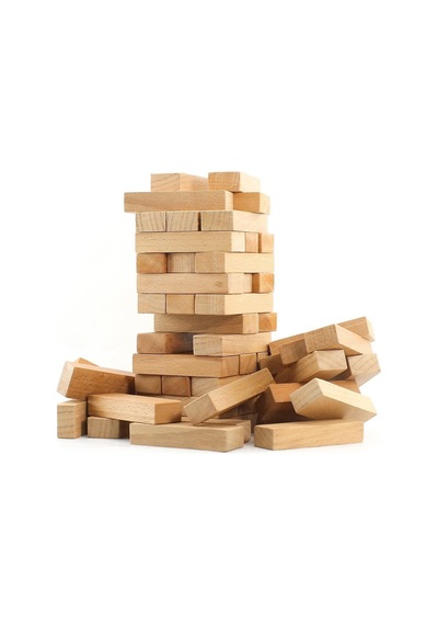 Çocuklar için Eğitici Denge Oyunu Ahşap Jenga