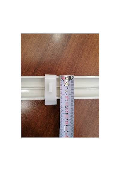 Stor Zebra Perde Pratik Kornişe Takma Aparatı 3,5 Cm 10 Adet Pratik Ayak Dar Boy Krem