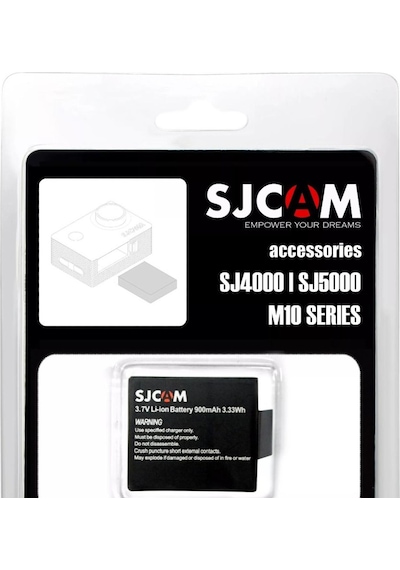 Sjcam Sj4000 Sj5000 M10 Aksiyon Kamera Yedek Bataryası Çok Renkli