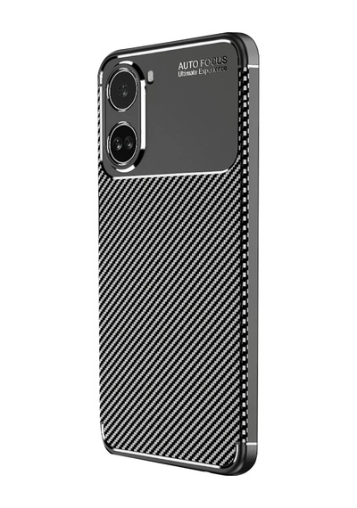Xiaomi Poco X7 Pro Uyumlu Kılıf Auto Focus Karbon Kapak - Siyah