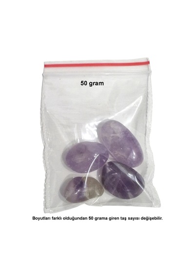 Açık Renk Ametist 50 Gram Tamburlu Parçalar 441
