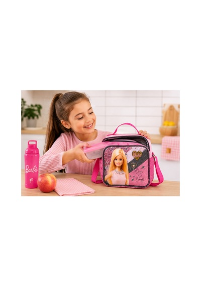 Barbie Beslenme Çantası Tek Bölmeli Pembe