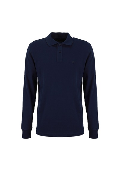 Dockers Lacivert Erkek Regular Fit Polo T-shirt D2620091410 Uzun Kollu T-shirt Polo