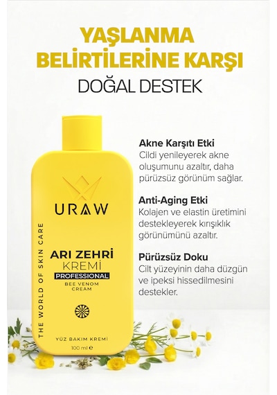 Uraw Arı Zehri Kremi İnce Çizgiler Ve Kırışıklık Karşıtı