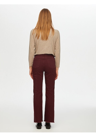 Faik Sönmez Wide Leg Fit Renkli Jean Pantolon W26jpn001 Uw26jpn00142 Mürdüm