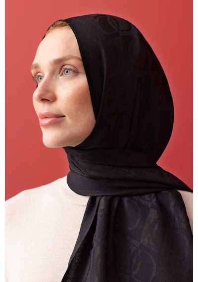 Imannoor İmannoor Dama Desen Siyah Naia Pamuk Şal 241-3001-100 Siyah Kahverengi