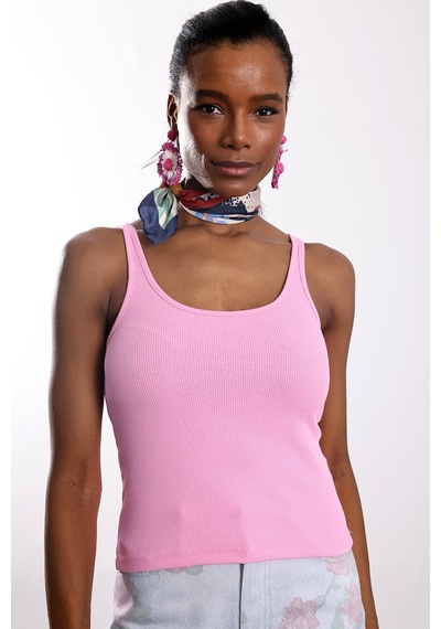 5in1Canpolat Pembe U Yaka Fitilli Basic Atlet