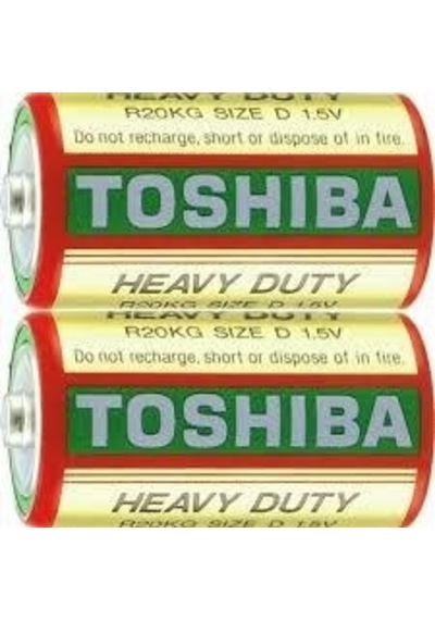 Toshıba R20Kg 1.5 V Büyük Boy D Pil 2'li