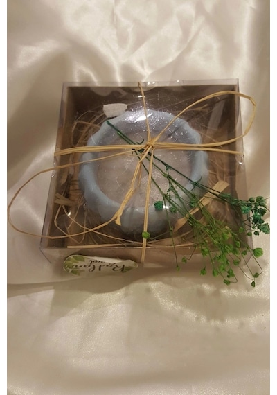 Yılbaşı Kaktüs Saksı Mum Yeni Yıl Mumu Noel Kader Kısmet Mumu Hediyesi Çok Renkli