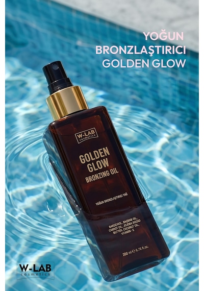 W-lab Cosmetics Golden Glow Yoğun Bronzlaştırıcı Yağ 200 Ml