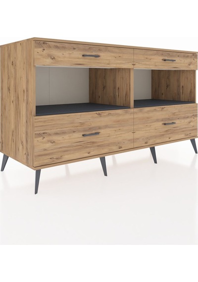 Kronos Konsol 2 Raflı 4 Çekmeceli 176x59x99 Çam-antrasit/çam Çam-antrasit/çam Kronos Konsol 2 Raflı 4 Çekmeceli 176x59x99 Çam-antrasit/çam Çam-antrasit/çam