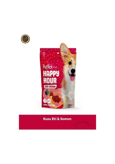 Buradabulabilirsin Reflex Plus Happy Hour Anti Aging Collagen & Love Edition Köpek Ödül Maması Seti 8x60 Gr Bbz